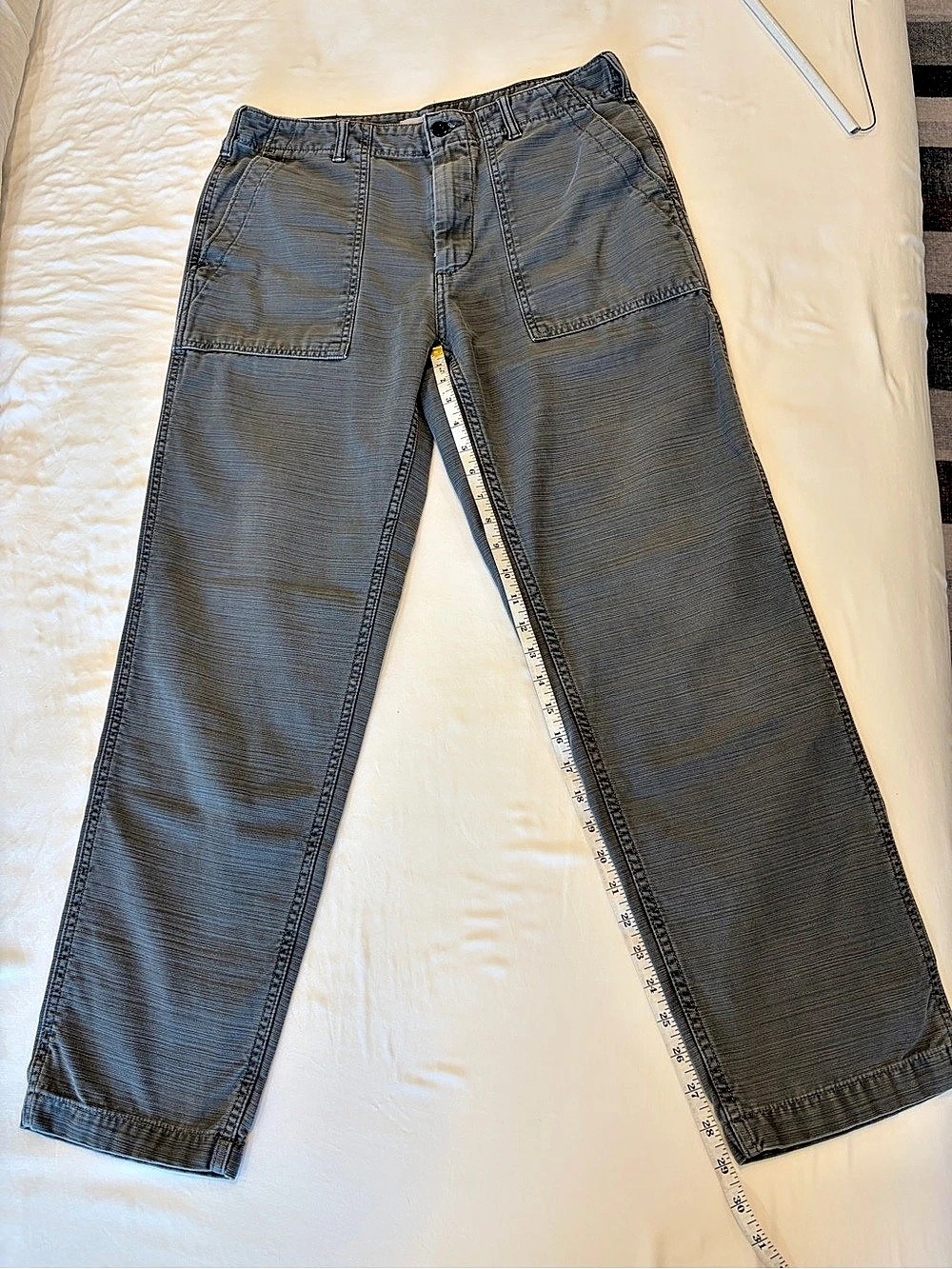 Outerknown The Field Pant Men's Gray Cargo Pants Waist 32